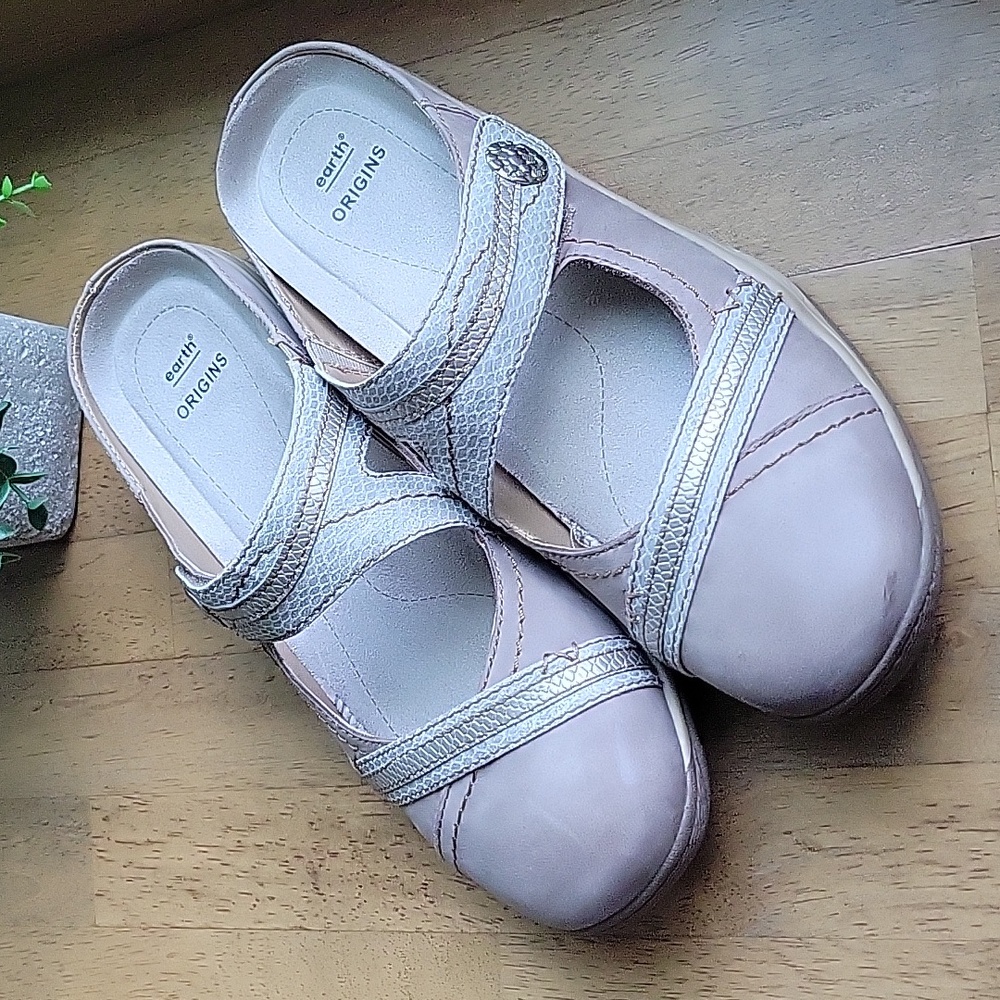 Earth Origins Mary Jane Mules | Clara Chloe | Coco | US Size 9/EUR Size 40